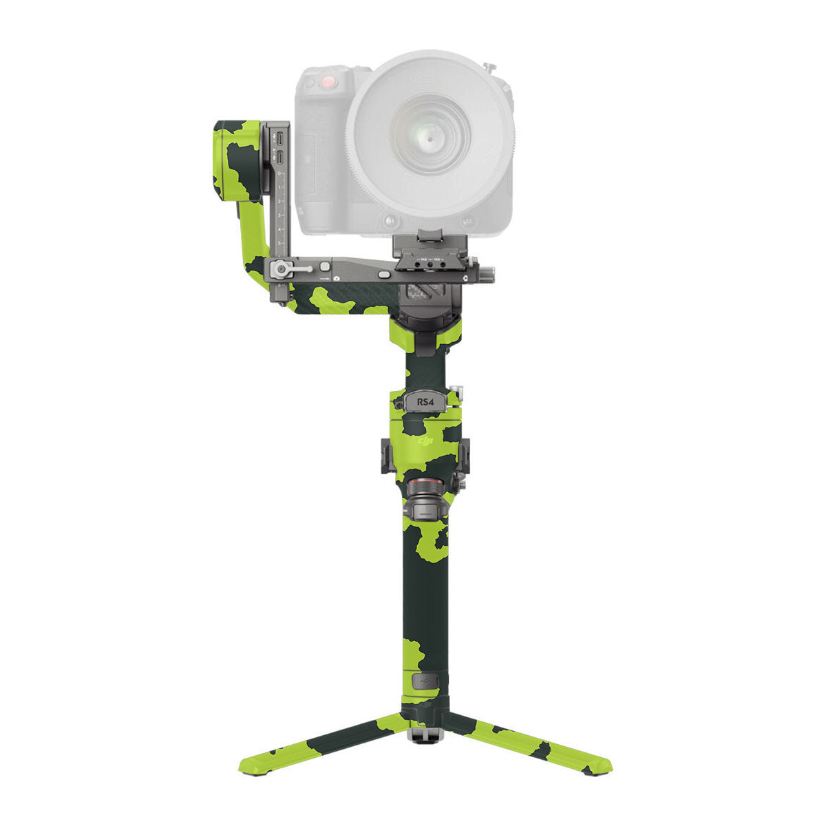 Neon Green Splatter DJI RS 4 Pro Gimbal Skin