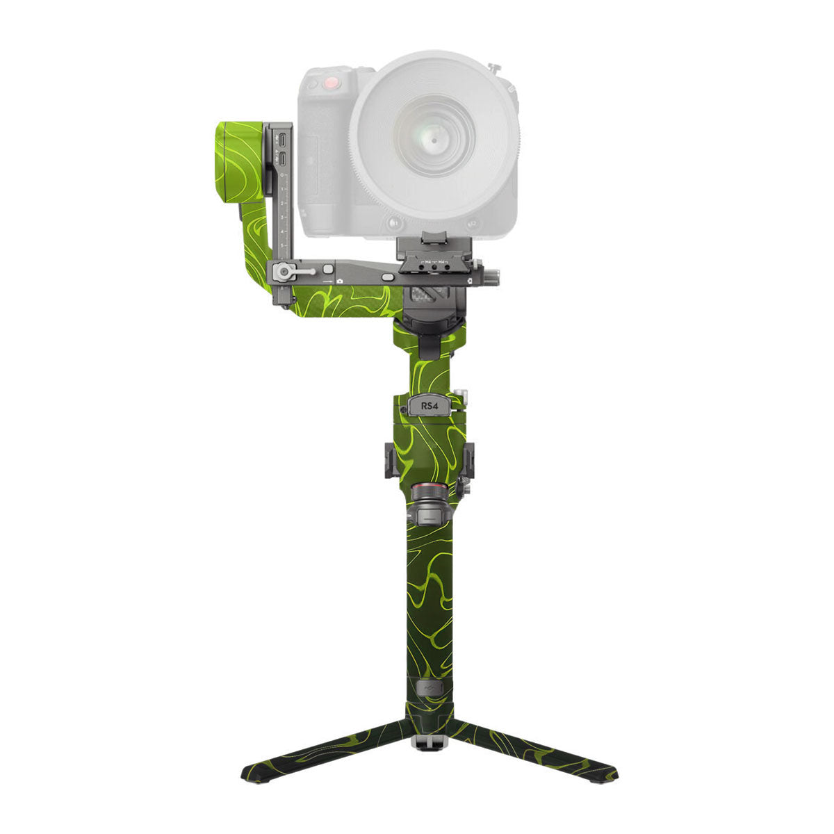 Lime Yellow to Black Gradient DJI RS 4 Pro Gimbal Skin