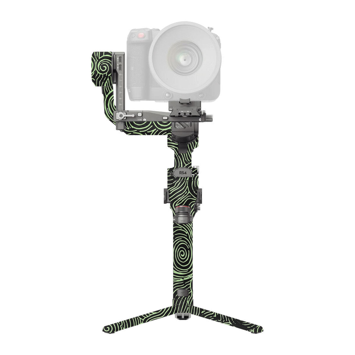 Green Spirals DJI RS 4 Pro Gimbal Skin
