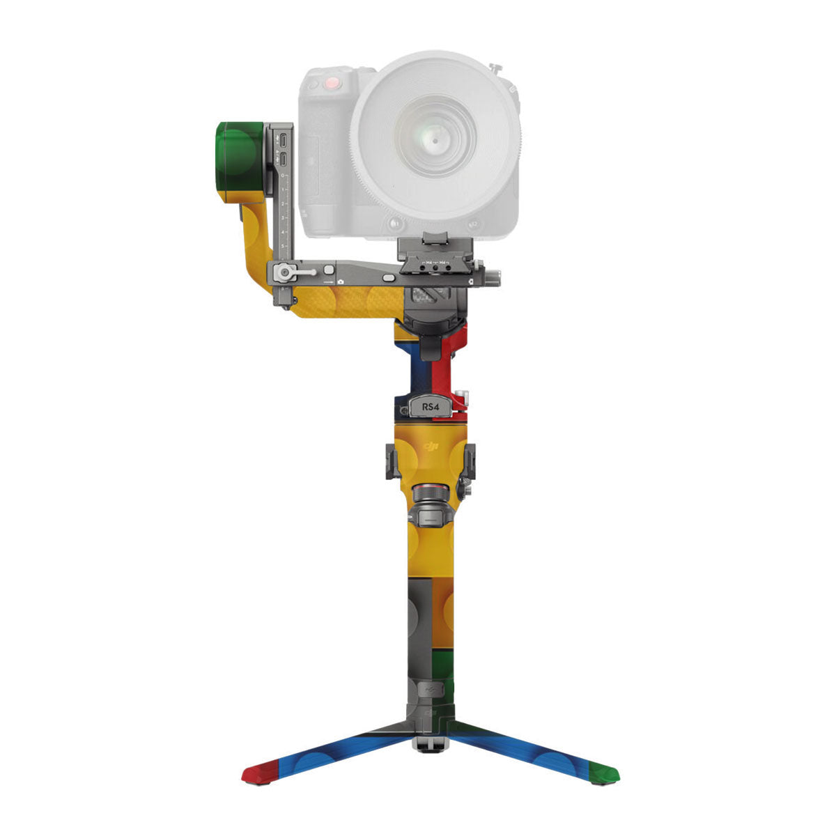 Colorful LEGO Brick Wall Pattern DJI RS 4 Pro Gimbal Skin