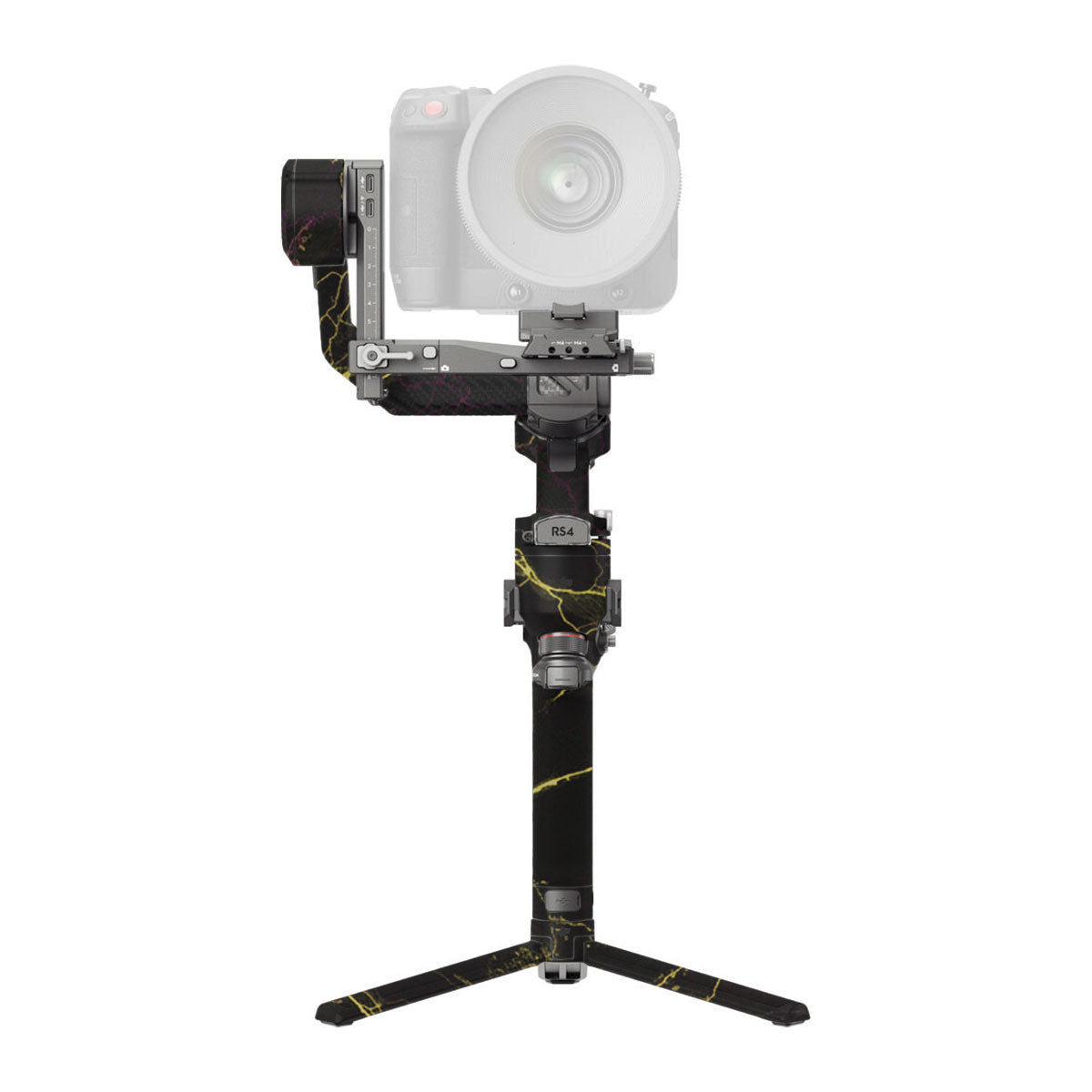 Electric Gold Veins DJI RS 4 Pro Gimbal Skin