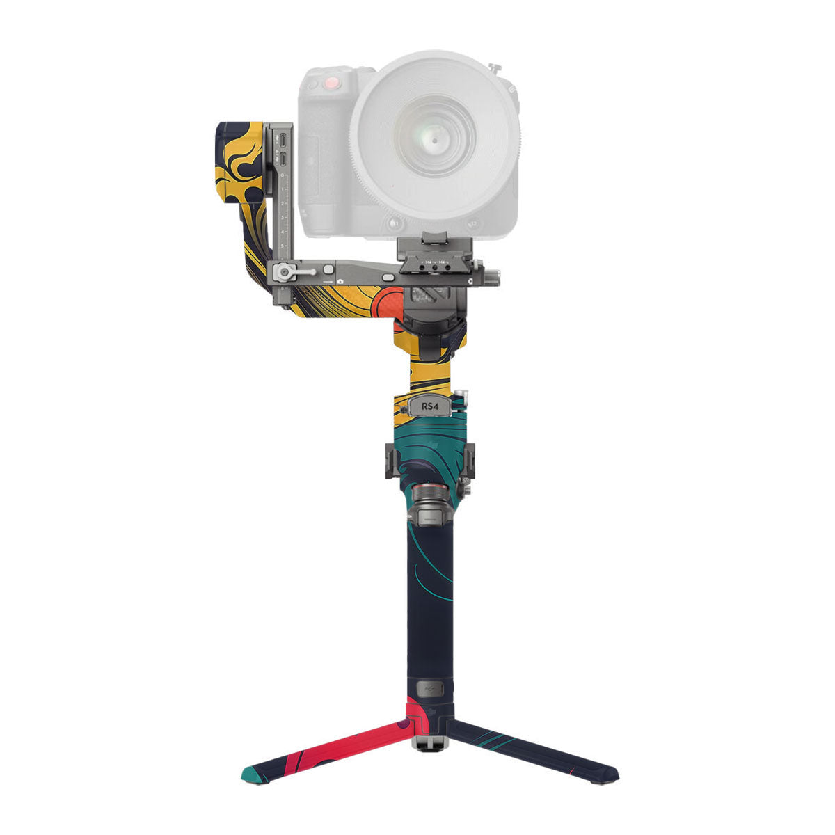 Psychedelic Color Swirl DJI RS 4 Pro Gimbal Skin