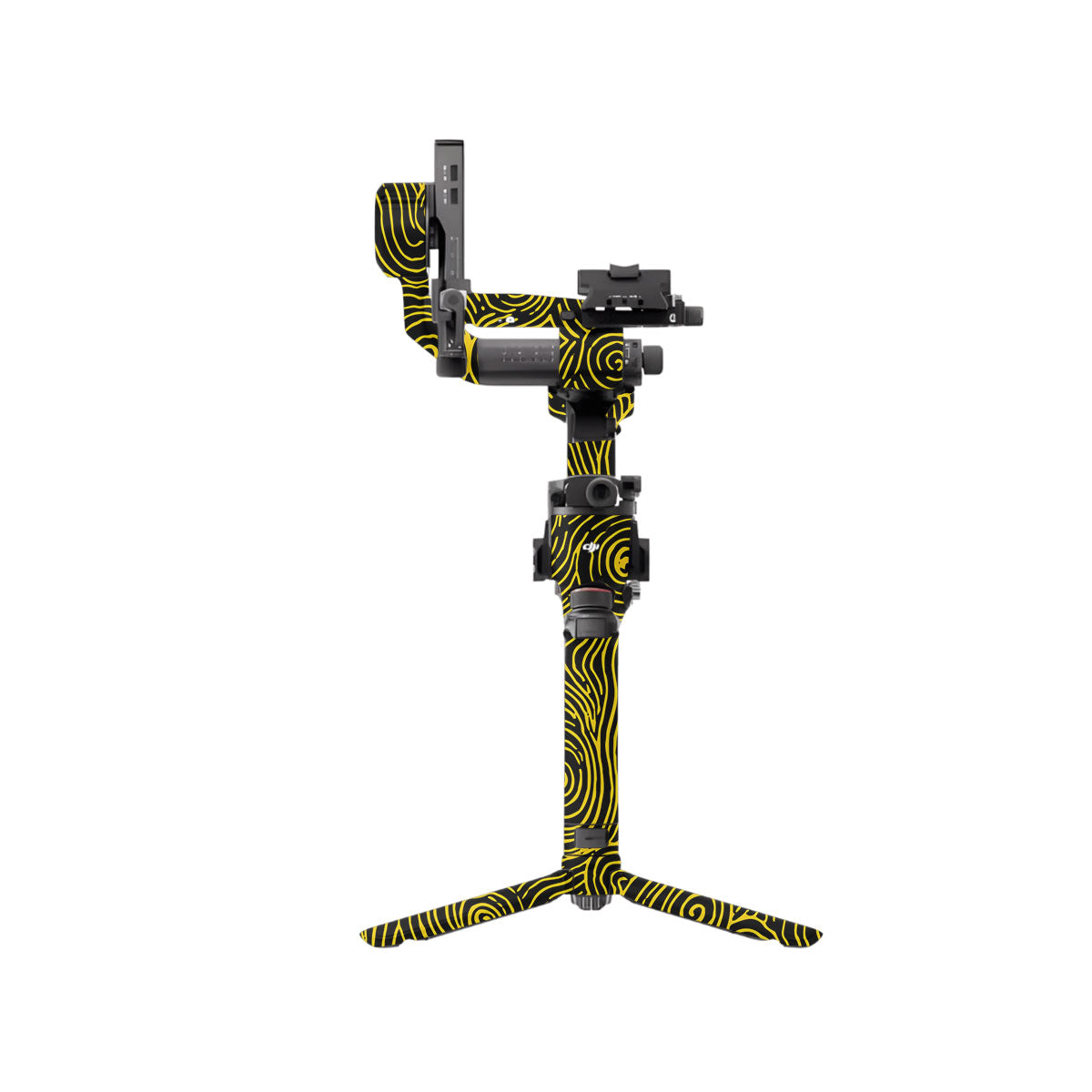 Yellow Spirals DJI RS 5 Gimbal Skin