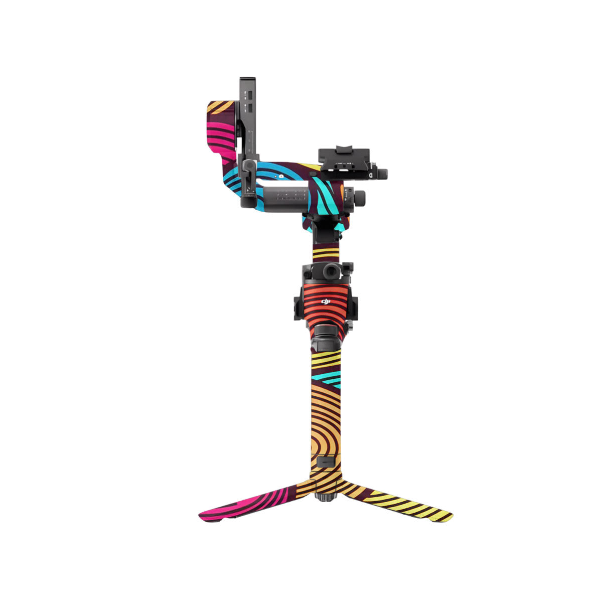 Retro Colorful Doodle Art Pattern DJI RS 5 Gimbal Skin