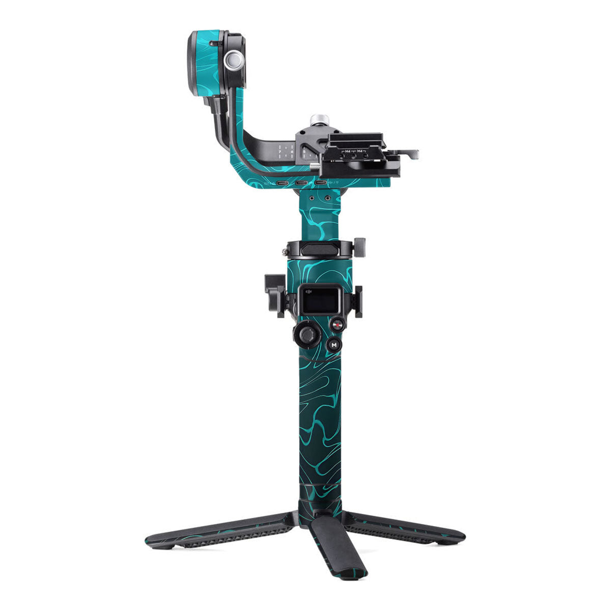 Cyan Blue to Black Gradient DJI RSC 2 Gimbal Skin