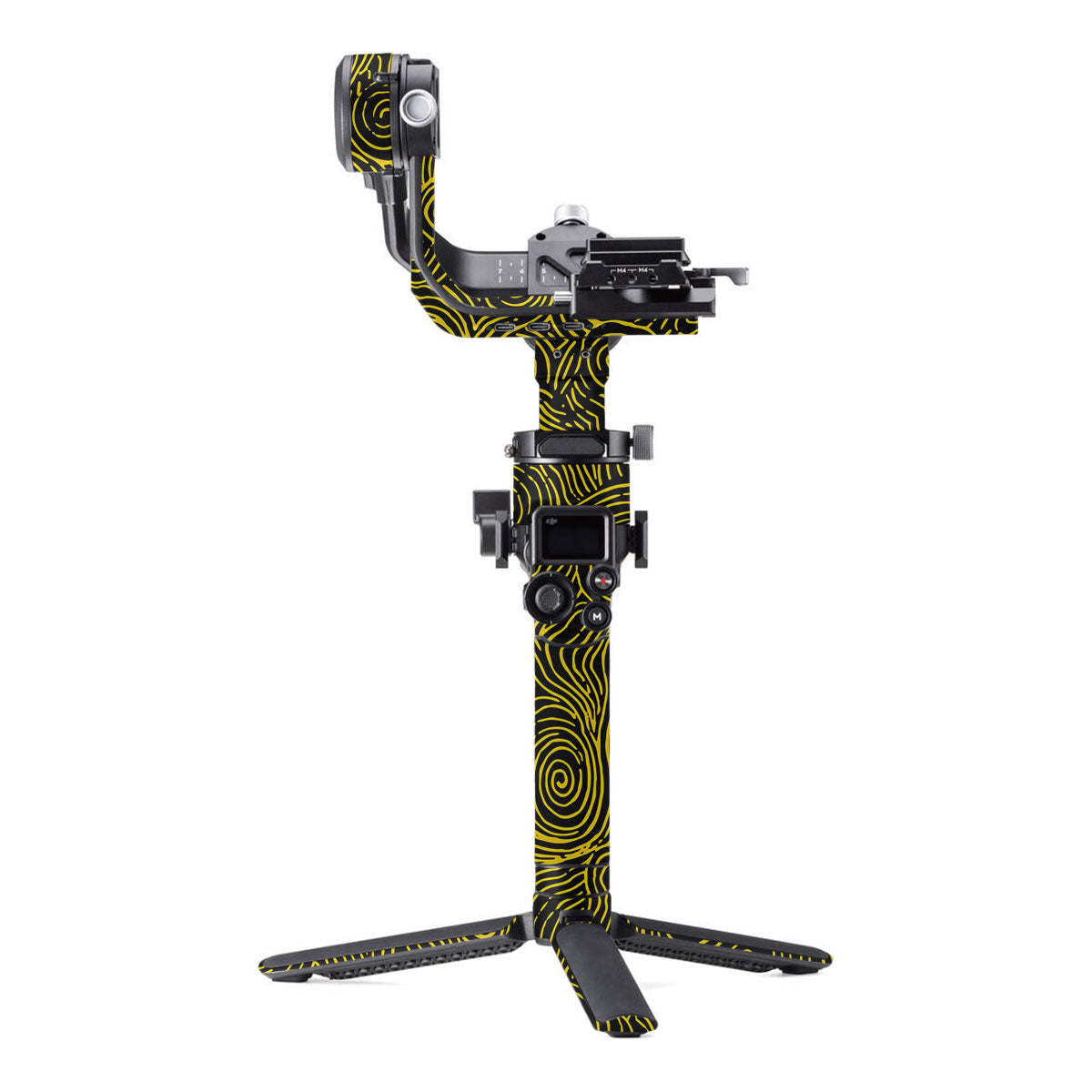 Yellow Spirals DJI RSC 2 Gimbal Skin