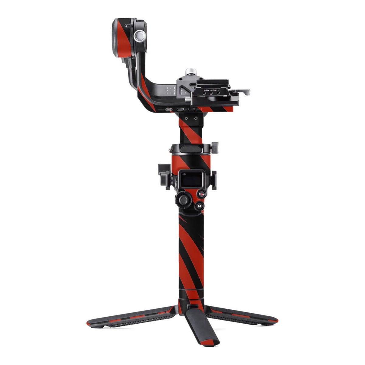 Red and Black Stripes DJI RSC 2 Gimbal Skin