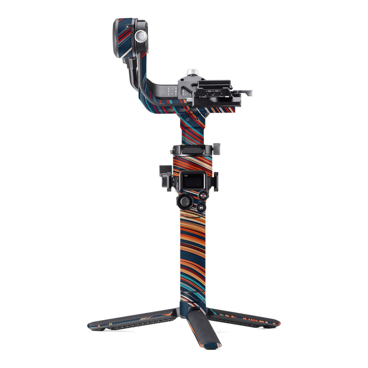 Retro Abstract Striped Swirl DJI RSC 2 Gimbal Skin