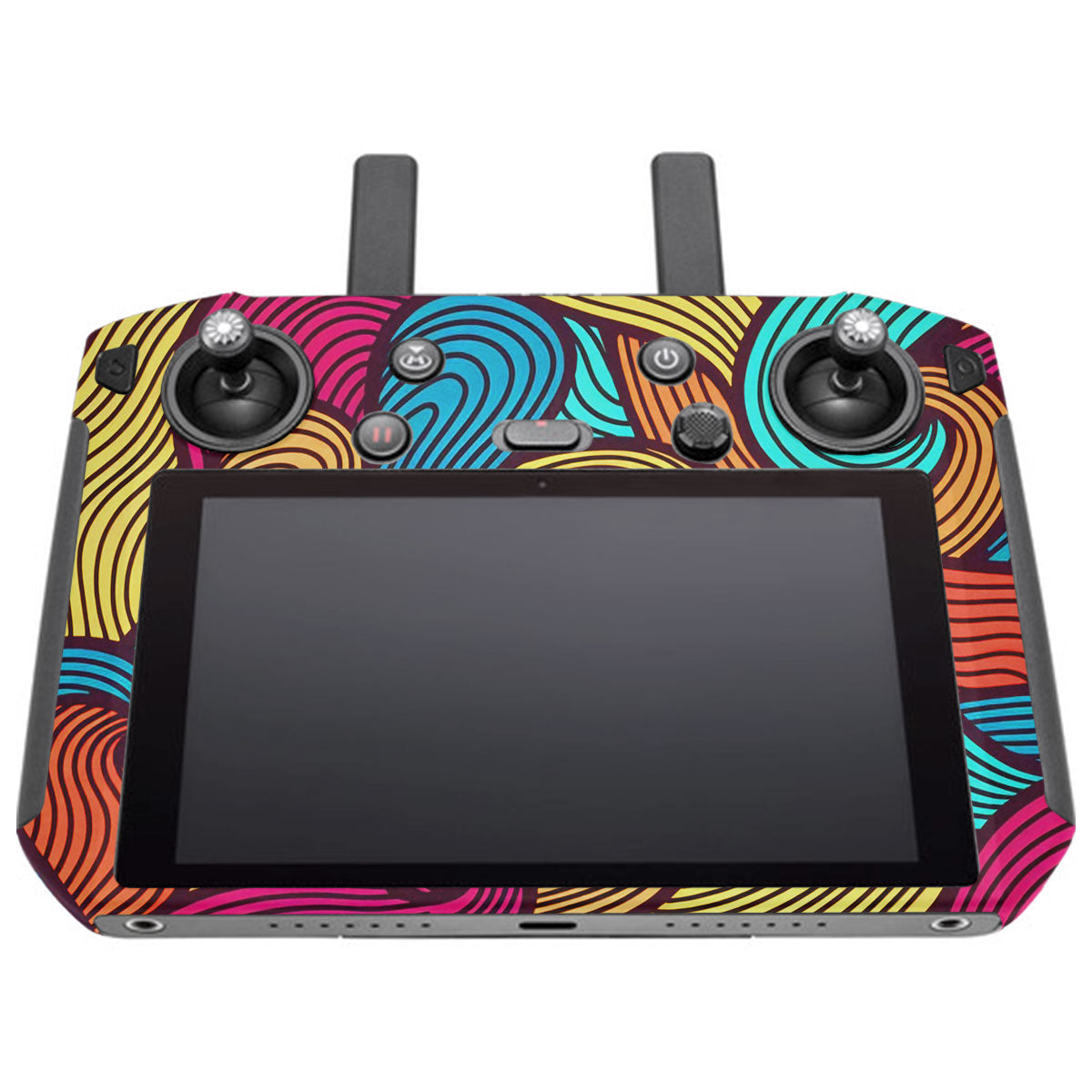 Retro Colorful Doodle Art Pattern DJI Smart Remote Controller Skin