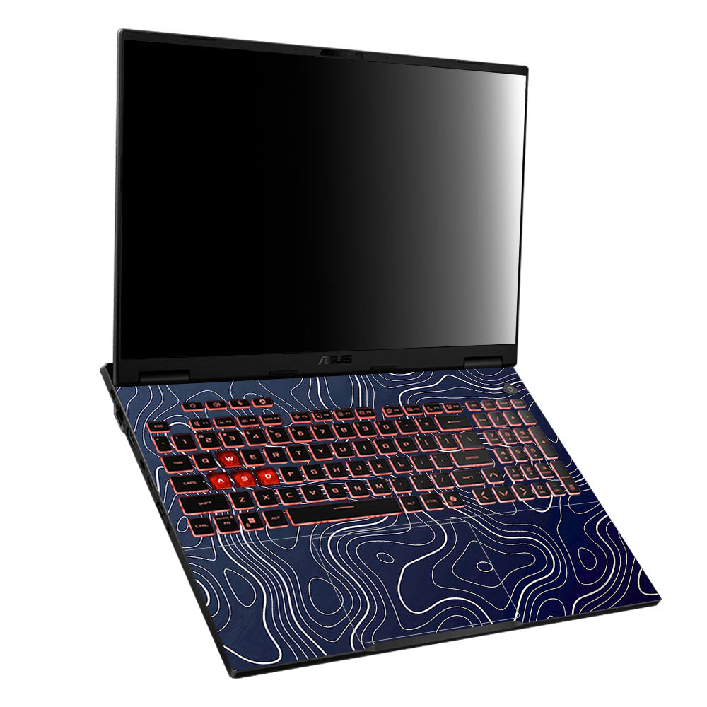 Fluid Lines Design Asus TUF Gaming A16 2025 3D Laptop Skin