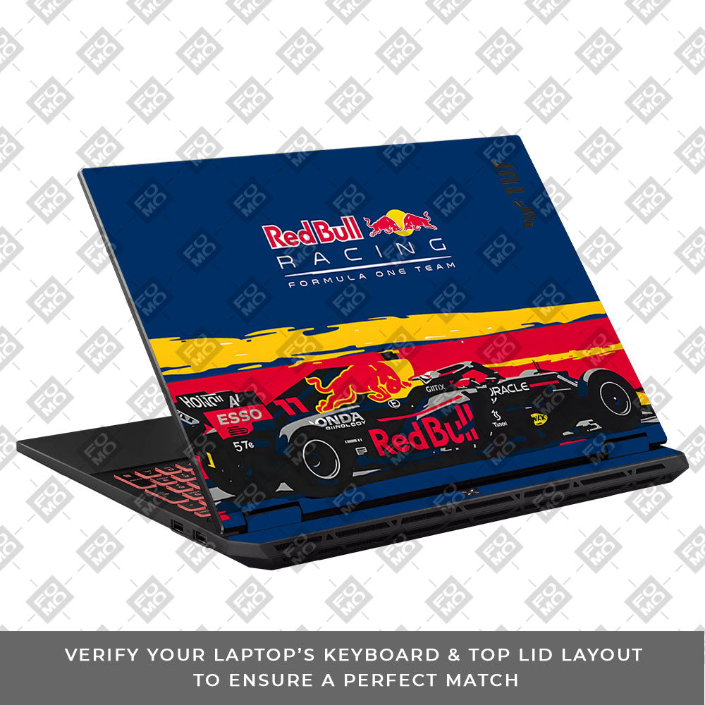 Red Bull Racing Formula One Team Asus TUF Gaming A16 2025 3D Laptop Skin