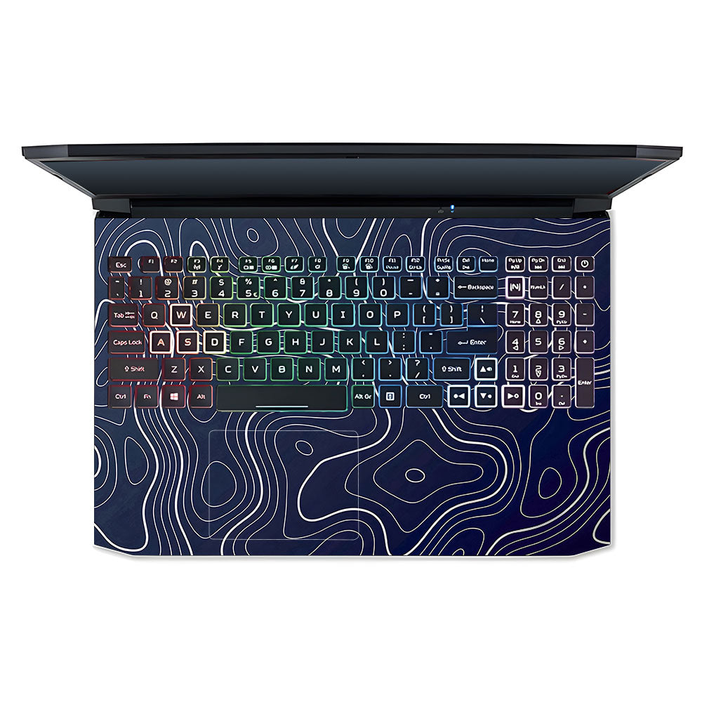 Fluid Lines Design Acer Nitro 5 AN515 44, 56 3D Laptop Skin