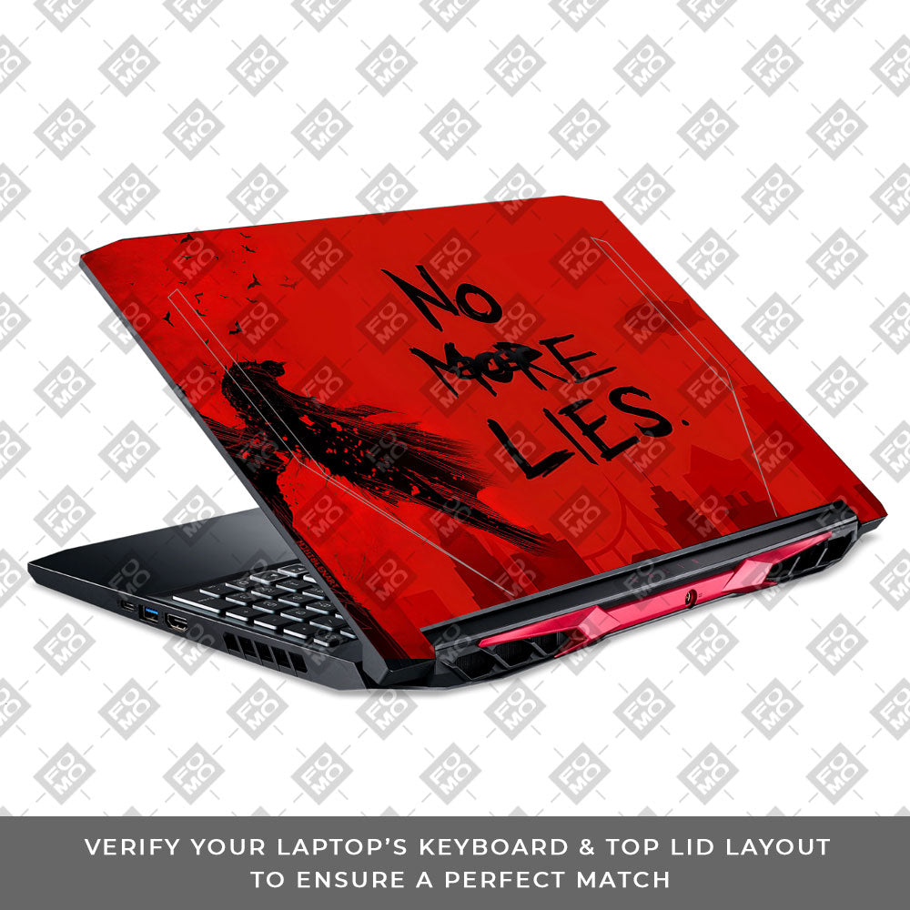 Batman No More Lies Acer Nitro 5 AN515 44, 56 3D Laptop Skin