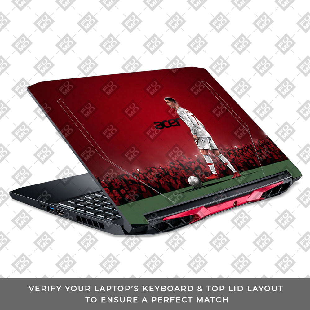 Ronaldo Cold Mode Acer Nitro 5 AN515 44, 56 3D Laptop Skin