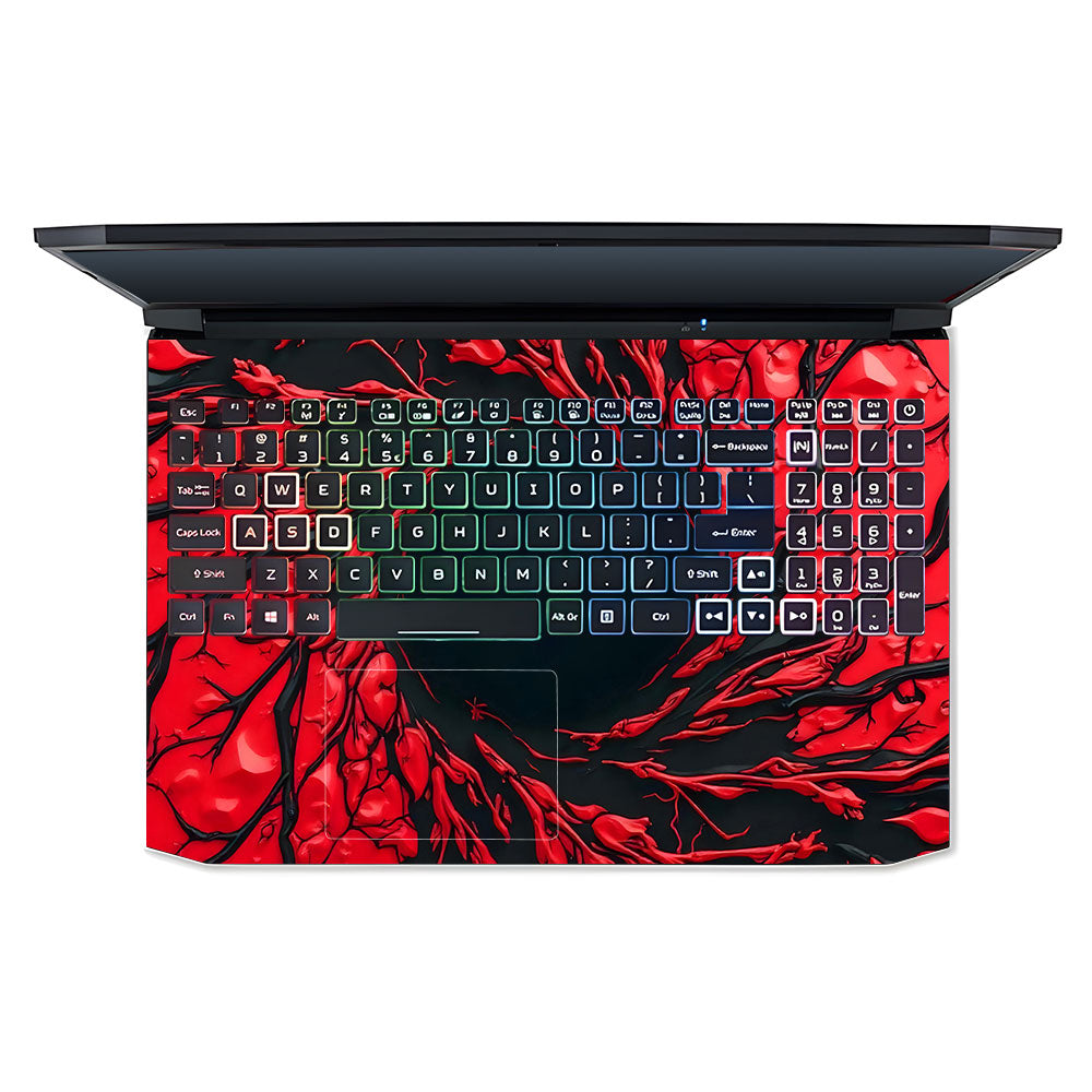 Spiderman Web Red Acer Nitro 5 AN515 45, 55, 57 3D Laptop Skin