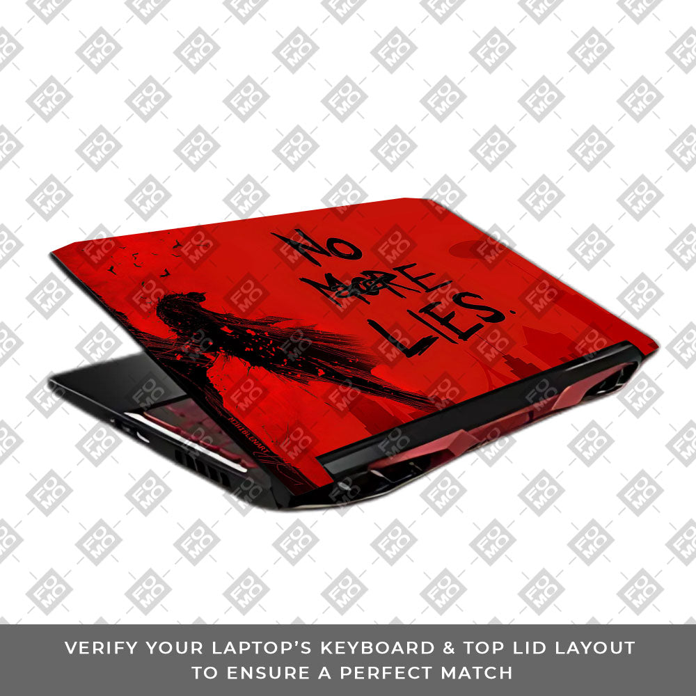 Batman No More Lies Acer Nitro 5 AN515 45, 55, 57 3D Laptop Skin
