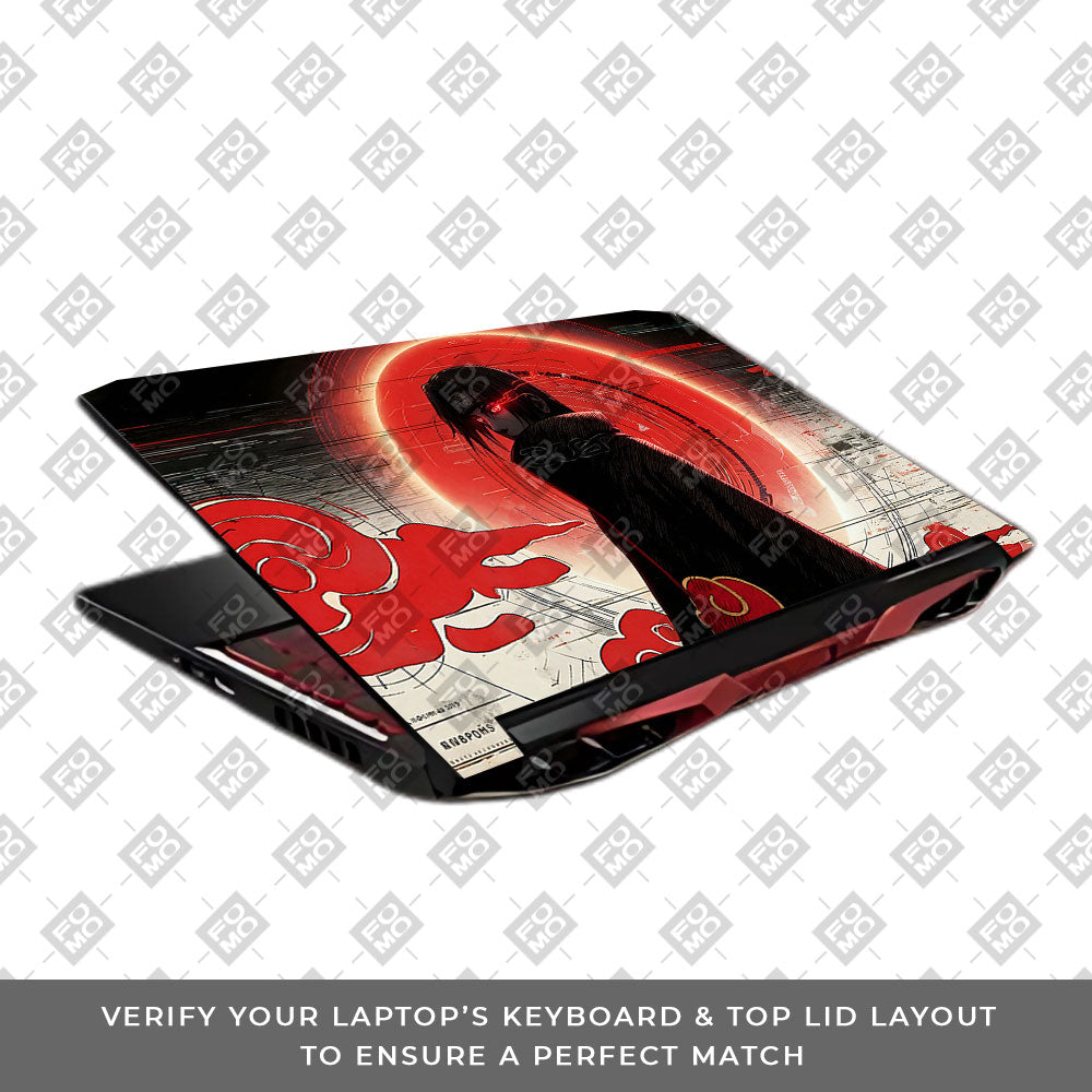 Itachi Uchiha Mark of the Akatsuki Acer Nitro 5 AN515 45, 55, 57 3D Laptop Skin