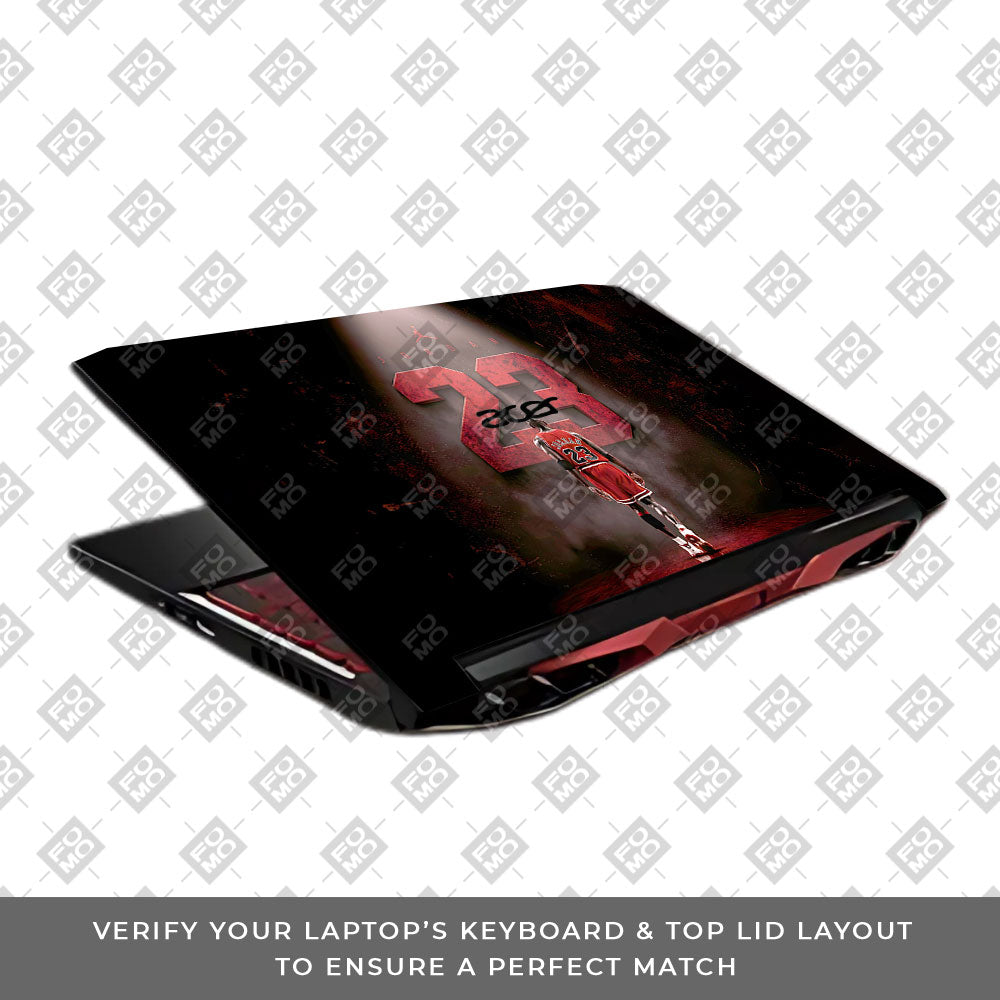 Jordan 23 Acer Nitro 5 AN515 45, 55, 57 3D Laptop Skin