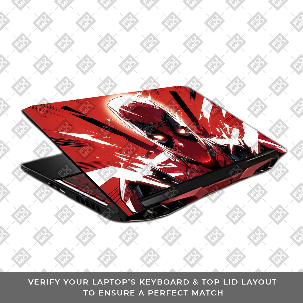 Deadpool Red Fury Acer Nitro 5 AN515 45, 55, 57 3D Laptop Skin
