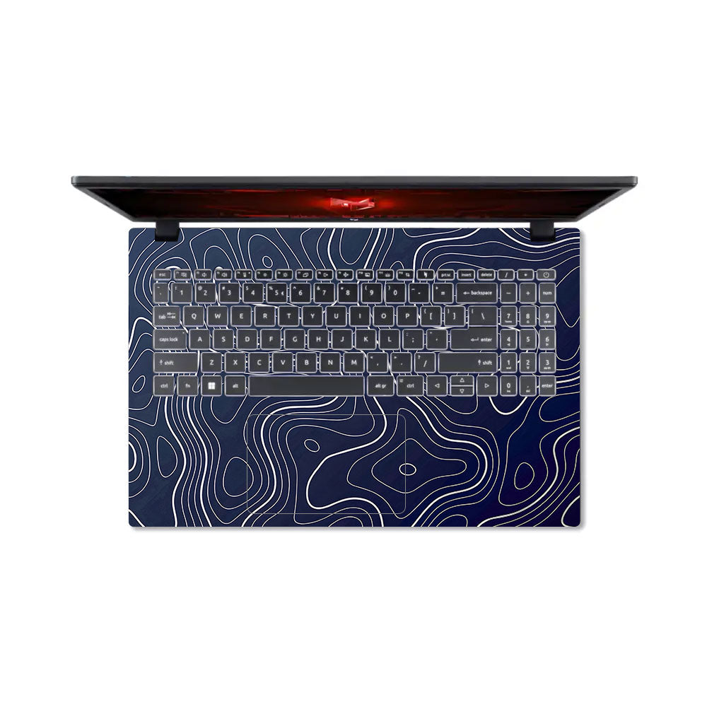 Fluid Lines Design Acer Nitro V ANV15 51 55CA 3D Laptop Skin