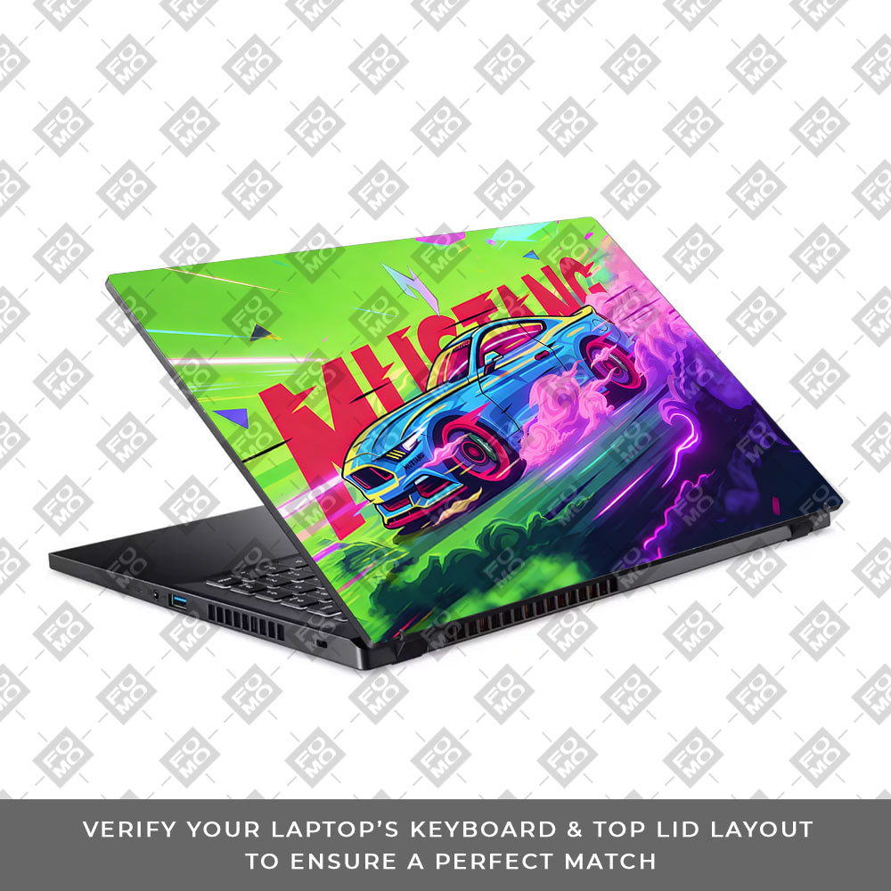 Ford Mustang Legacy Acer Nitro V ANV15 51 55CA 3D Laptop Skin