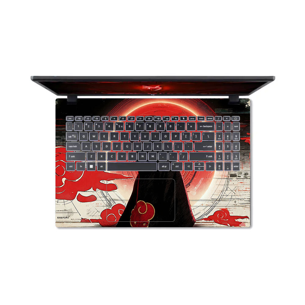 Itachi Uchiha Mark of the Akatsuki Acer Nitro V ANV15 51 55CA 3D Laptop Skin