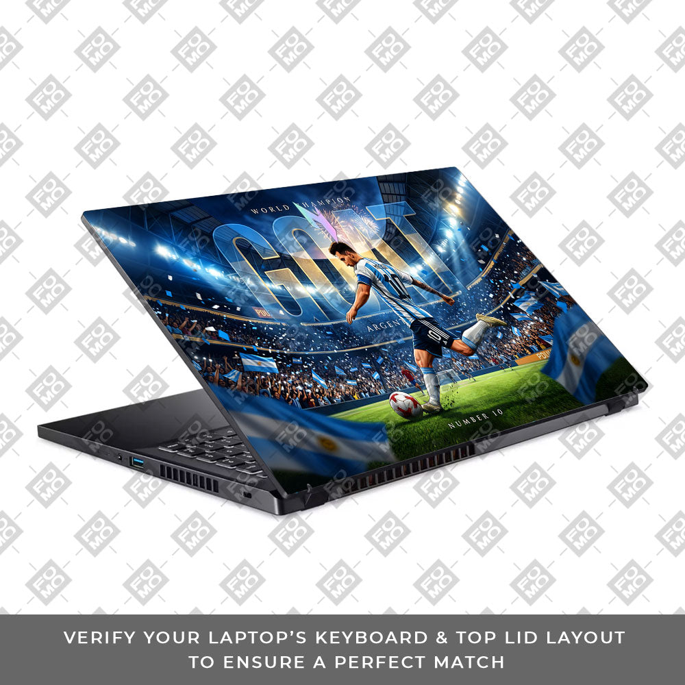 Messi World Champ Energy Acer Nitro V ANV15 51 55CA 3D Laptop Skin