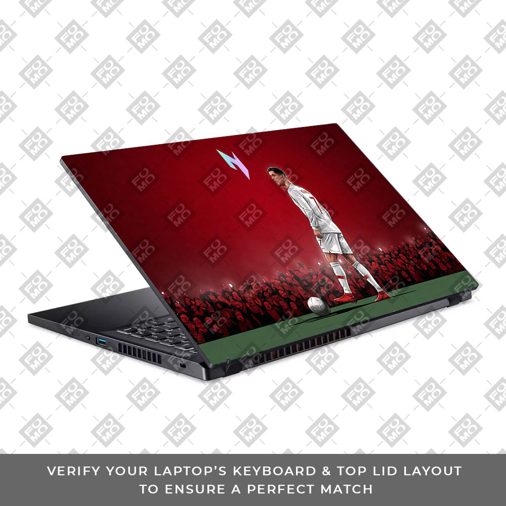 Ronaldo Cold Mode Acer Nitro V ANV15 51 55CA 3D Laptop Skin