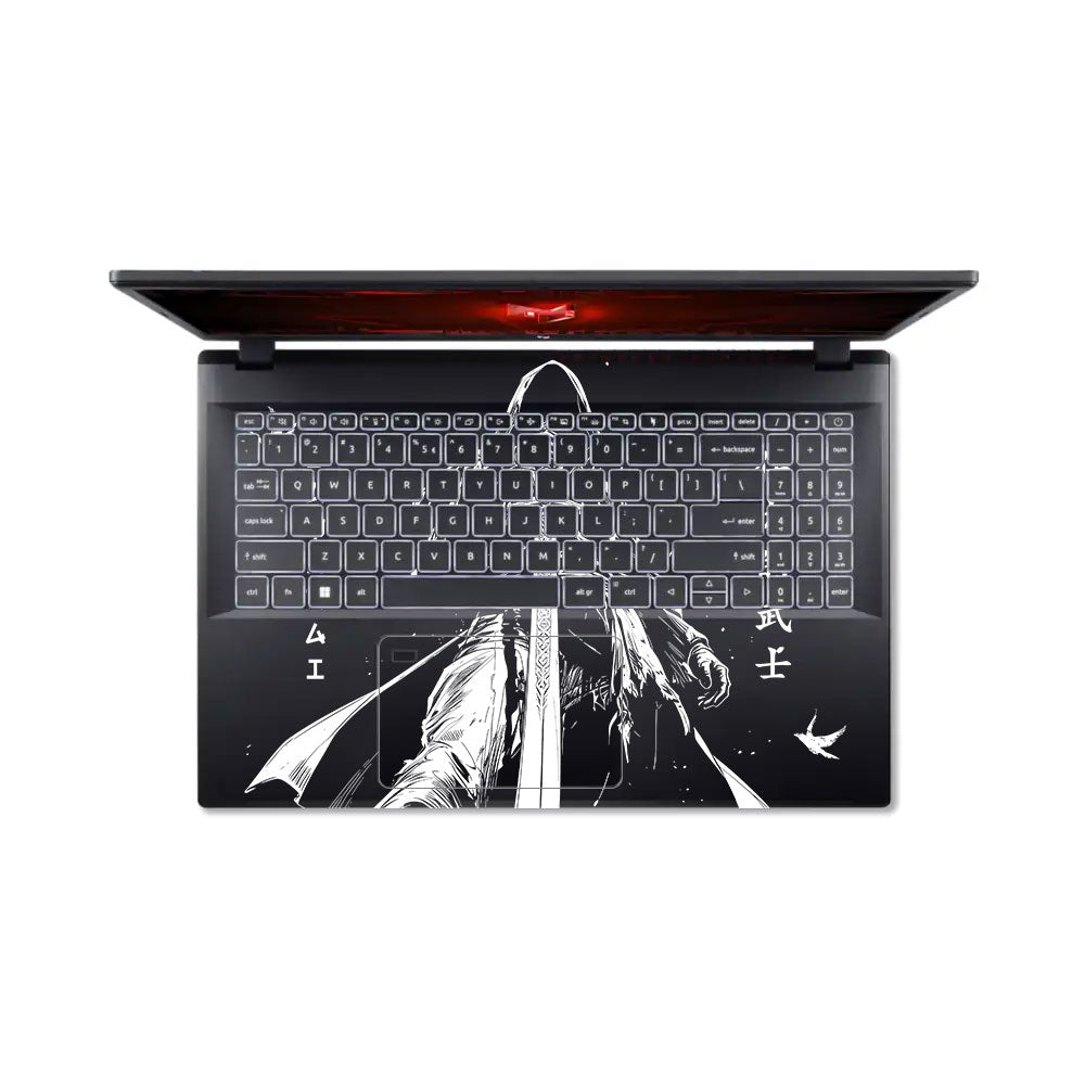 Transparent Ghost Samurai Acer Nitro V ANV15 51 55CA Laptop Skin