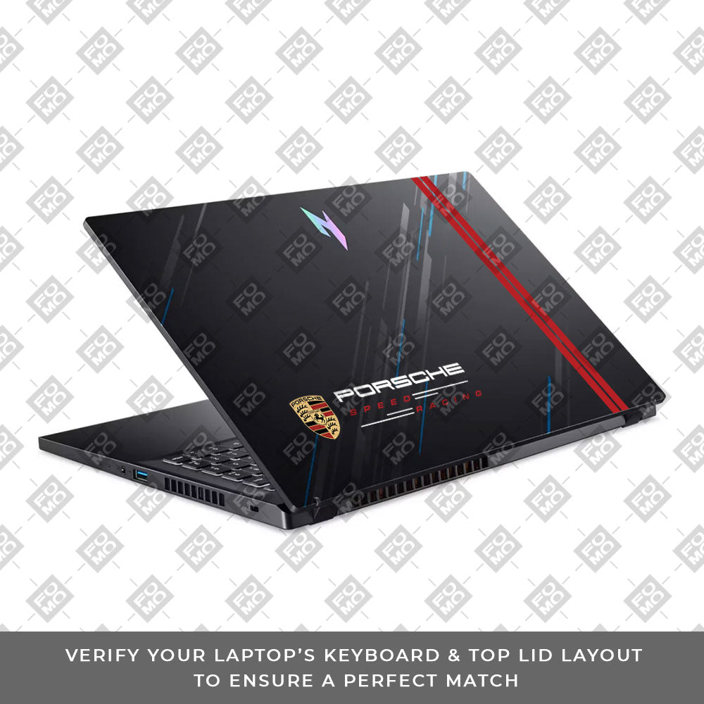 Transparent Porsche Motorsport Graphic Acer Nitro V ANV15 51 55CA Laptop Skin