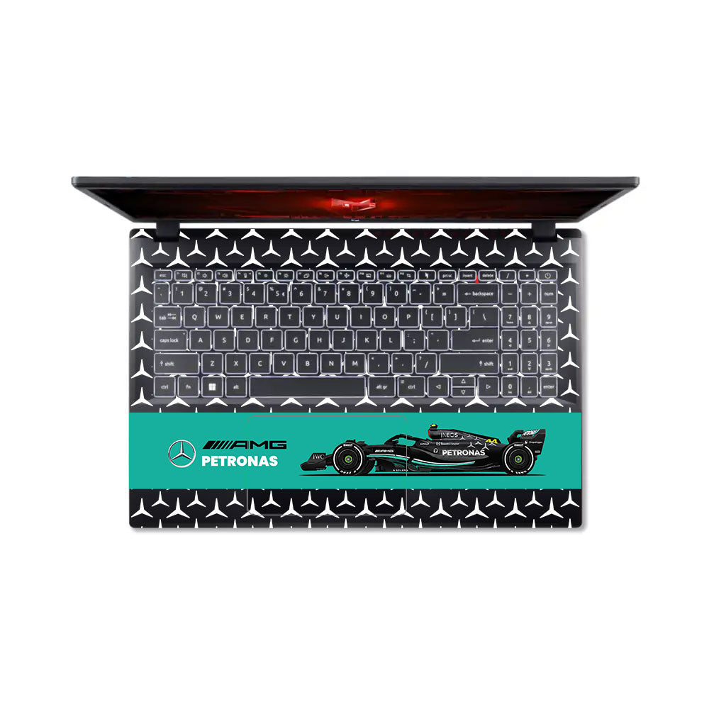 Transparent Mercedes AMG F1 Acer Nitro V ANV15 51 55CA Laptop Skin