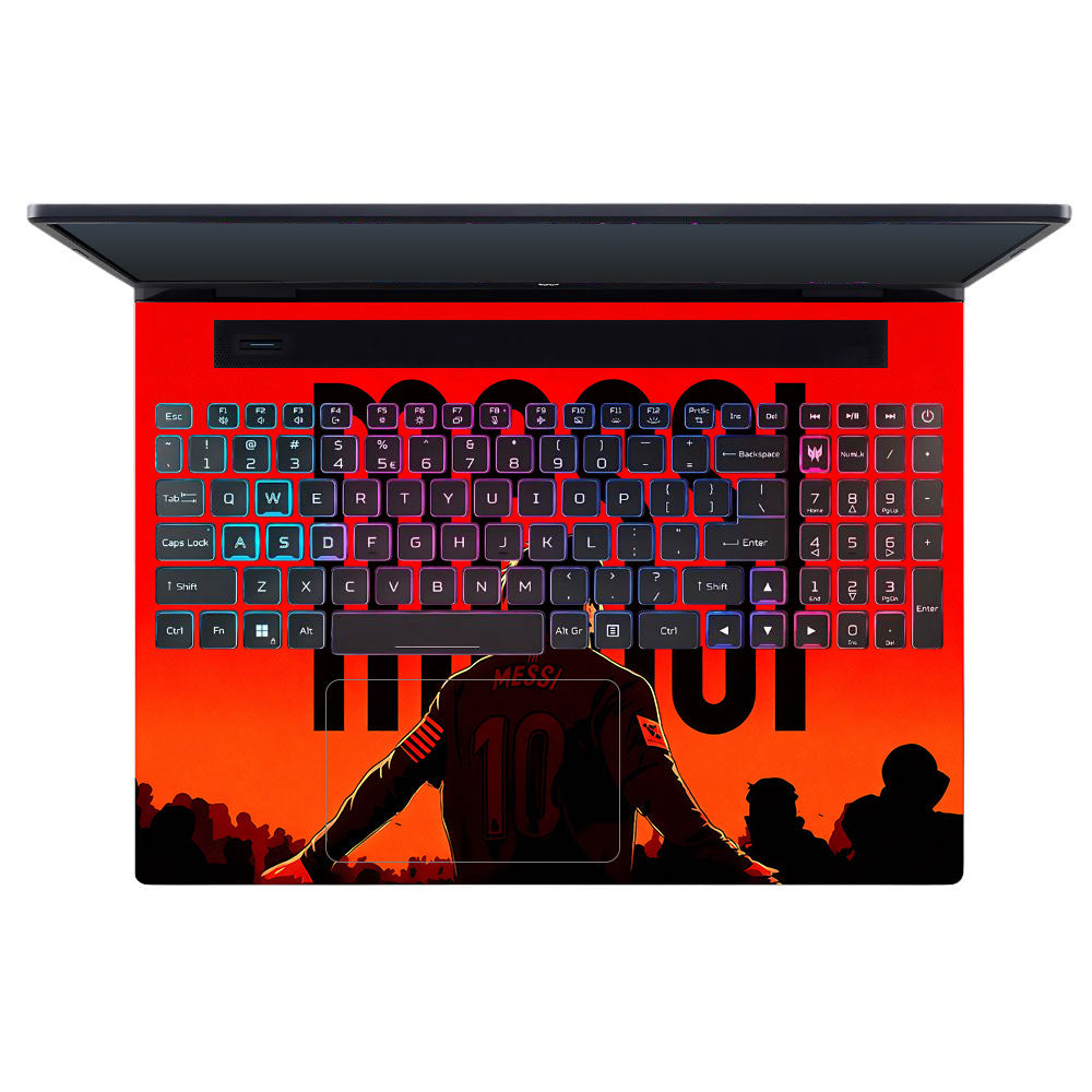 Messi Red Aura Acer Predator Helios Neo 16 N22Q22B 3D Laptop Skin