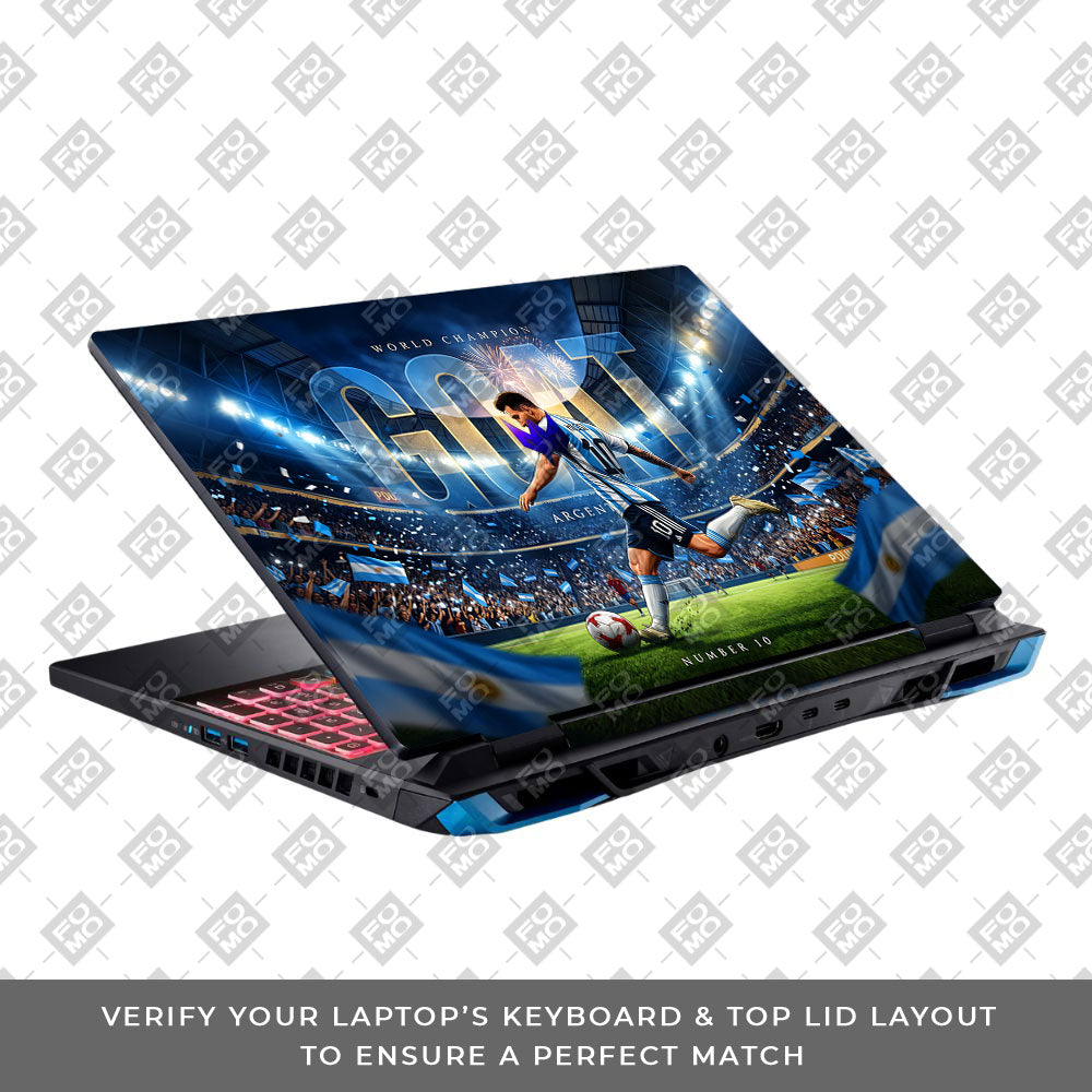 Messi World Champ Energy Acer Predator Helios Neo 16 N22Q22B 3D Laptop Skin