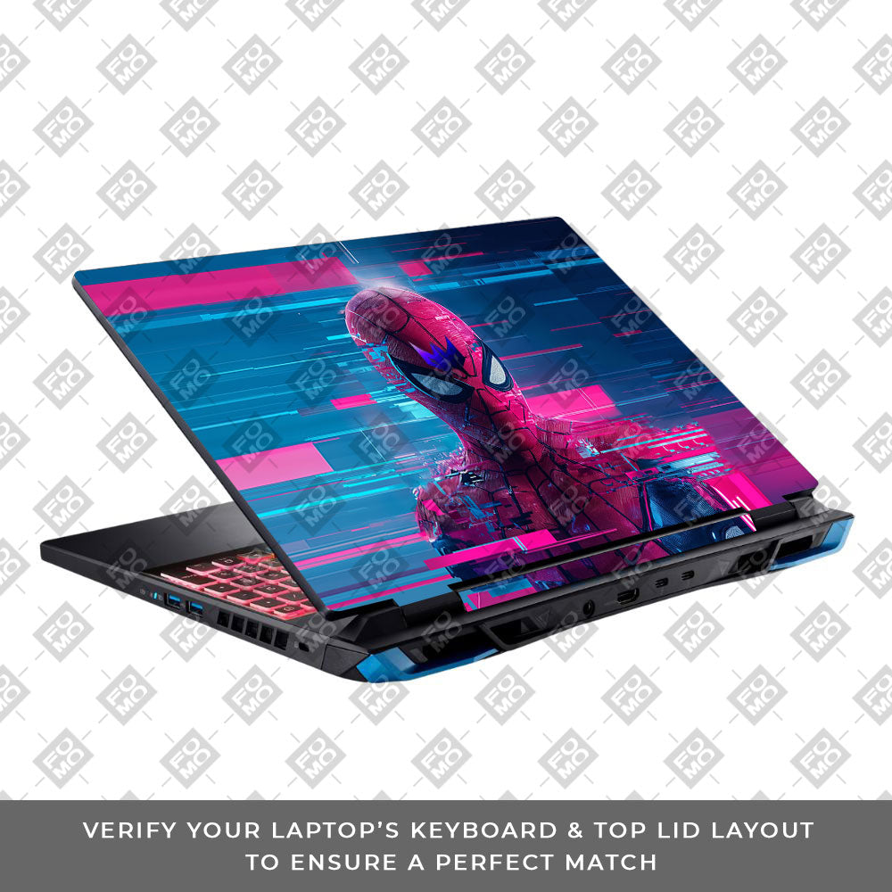 Glitch Spider Acer Predator Helios Neo 16 N22Q22B 3D Laptop Skin