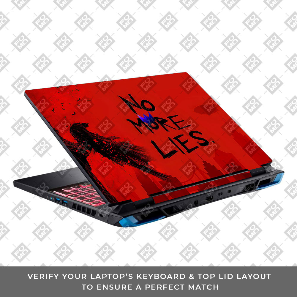 Batman No More Lies Acer Predator Helios Neo 16 N22Q22B 3D Laptop Skin