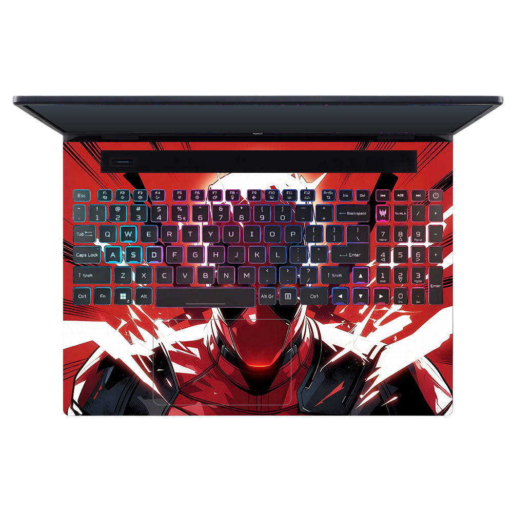 Deadpool Red Fury Acer Predator Helios Neo 16 N22Q22B 3D Laptop Skin