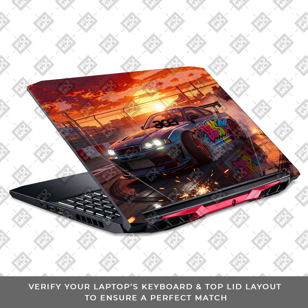 Tokyo Drift Vibes Acer Nitro 5 AN515 44, 56 Laptop Skin