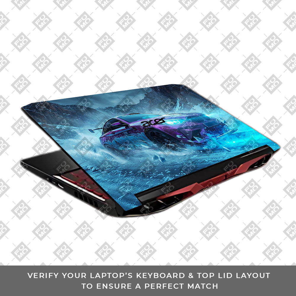 BMW Neon Drift Acer Nitro 5 AN515 45, 55, 57 Laptop Skin