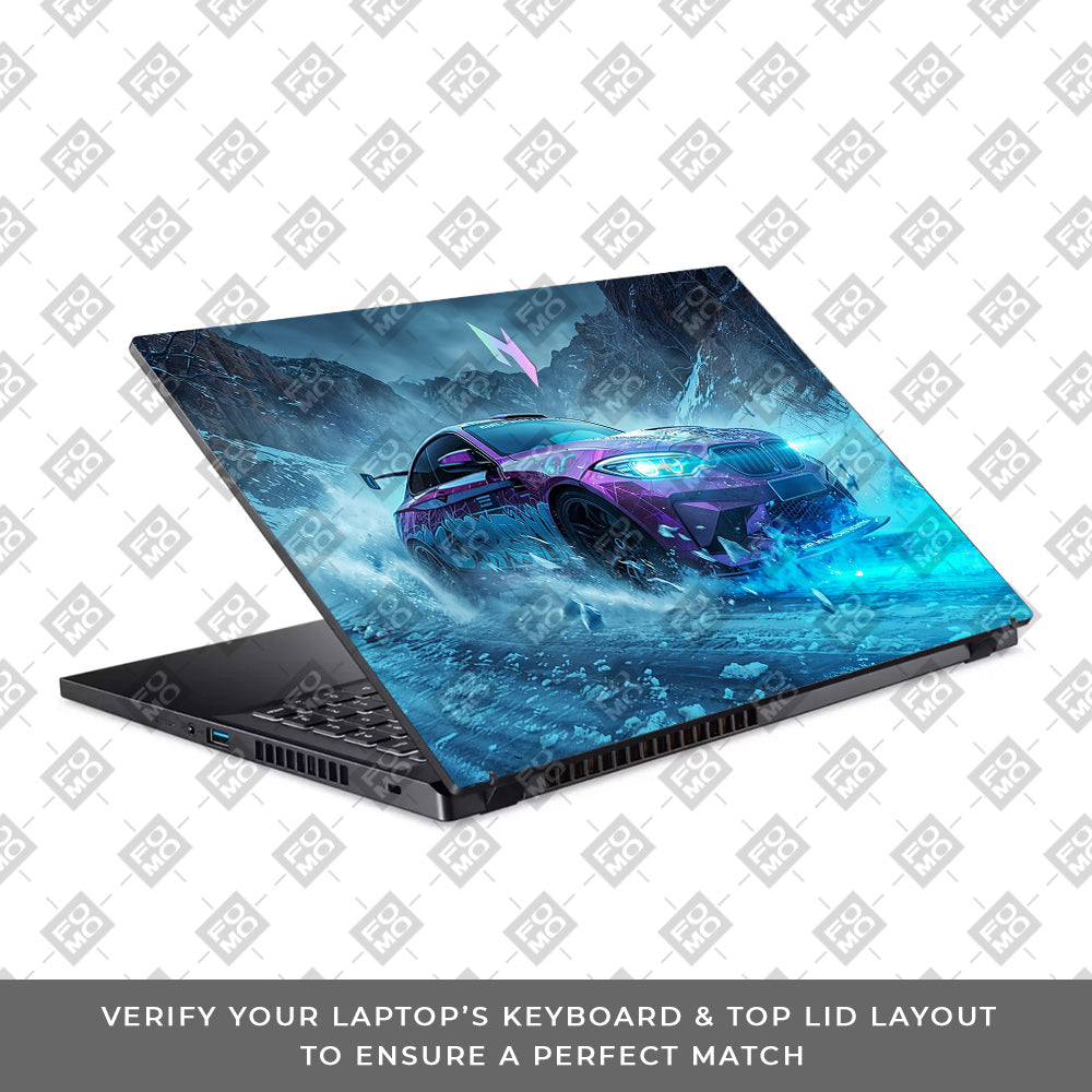 BMW Neon Drift Acer Nitro V ANV15 51 55CA Laptop Skin