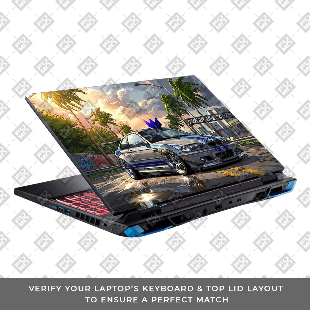 Street Icon BMW E46 Drift Legend Acer Predator Helios Neo 16 N22Q22B Laptop Skin