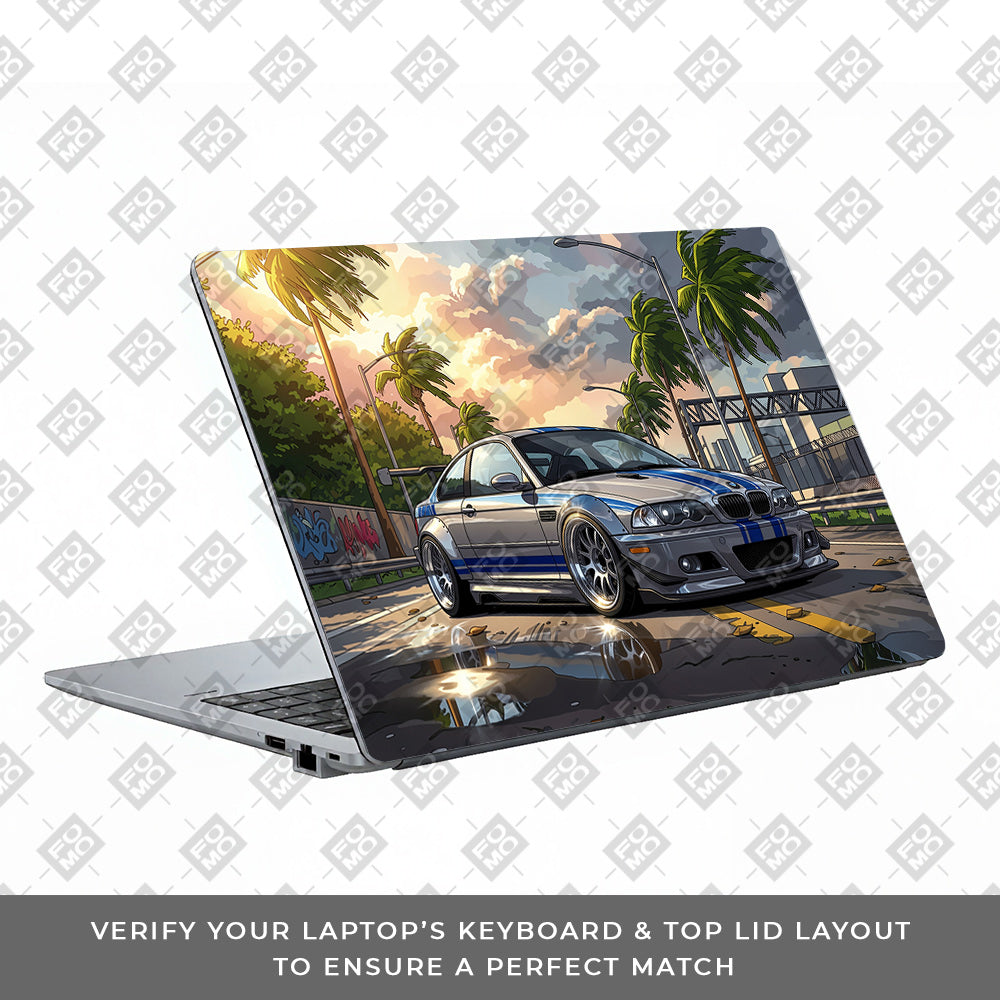 Street Icon BMW E46 Drift Legend Asus ExpertBook P1503 Laptop Skin