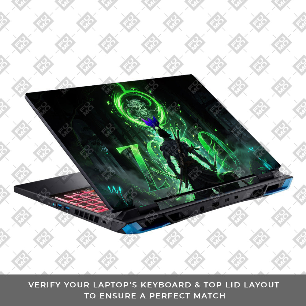 Zoro Green Aura Acer Predator Helios Neo 16 N22Q22B Laptop Skin