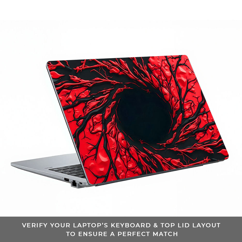 Spiderman Web Red Asus ExpertBook P1503 3D Laptop Skin