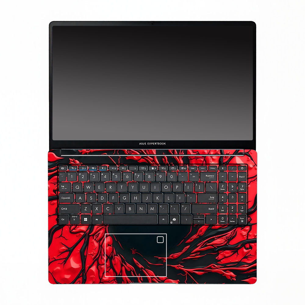 Spiderman Web Red Asus ExpertBook P1503 3D Laptop Skin