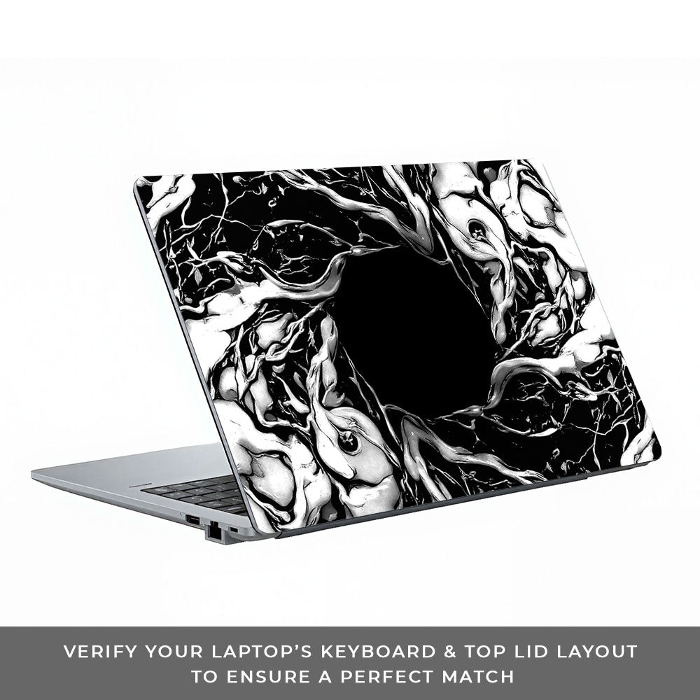 Spiderman Web Black Asus ExpertBook P1503 3D Laptop Skin