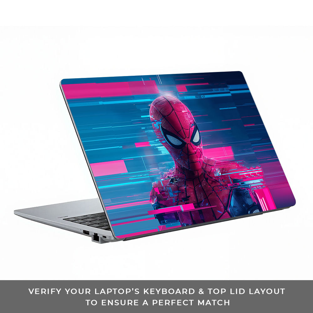 Glitch Spider Asus ExpertBook P1503 3D Laptop Skin