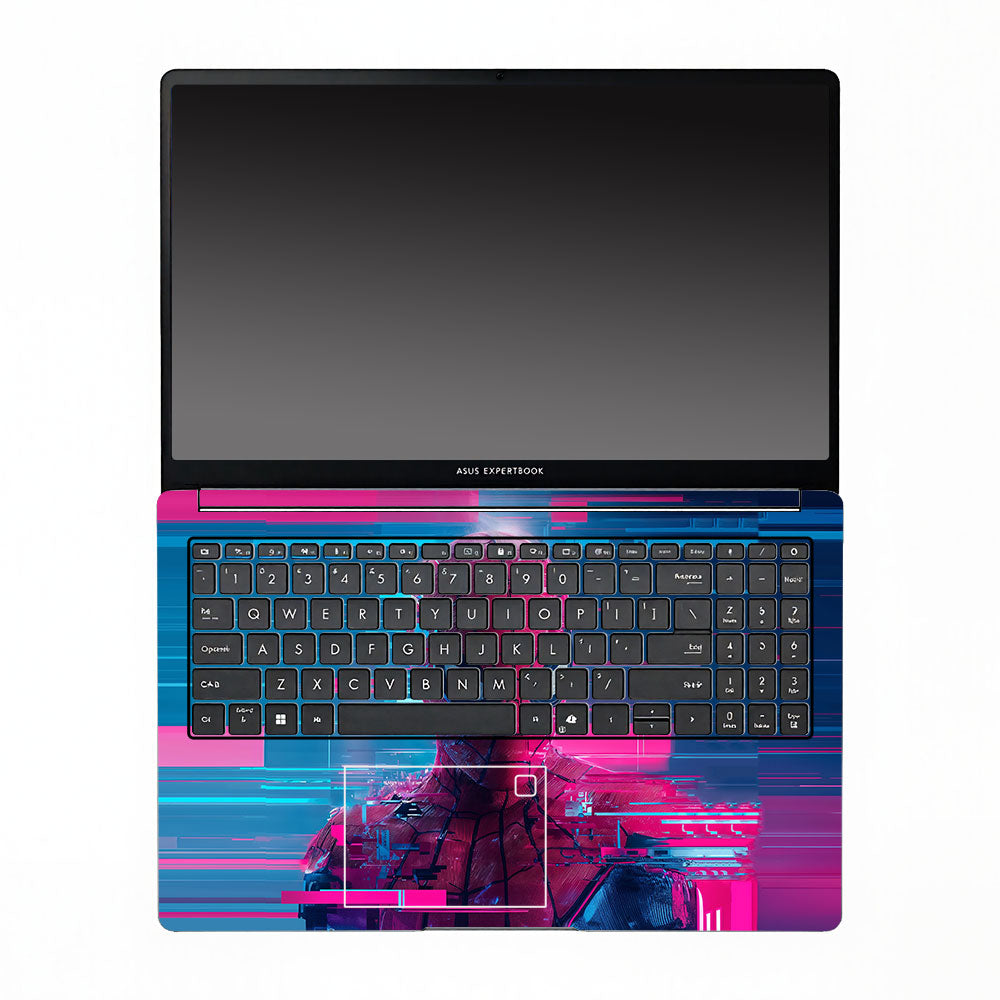 Glitch Spider Asus ExpertBook P1503 3D Laptop Skin
