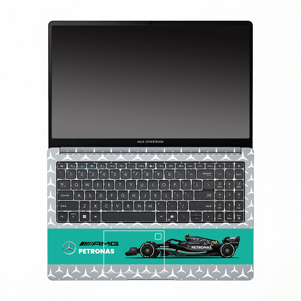 Transparent Mercedes AMG F1 Asus ExpertBook P1503 Laptop Skin