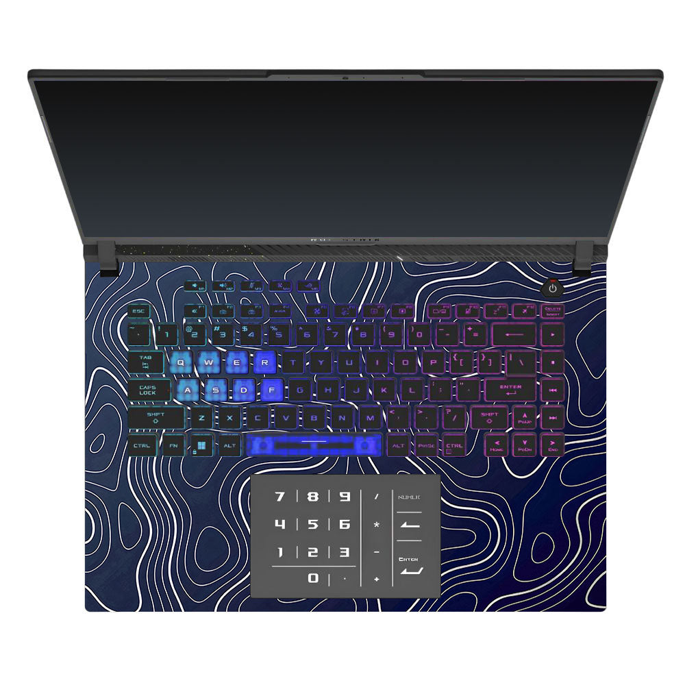 Fluid Lines Design Asus ROG Strix G16 G614J 3D Laptop Skin