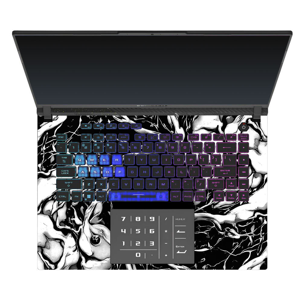 Spiderman Web Black Asus ROG Strix G16 G614J 3D Laptop Skin